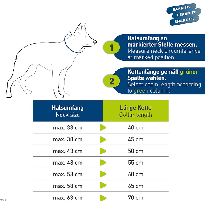 Нашийник для собак Sprenger з прохідним ланцюгом 3 мм, нержавіюча сталь, 70 см, для собак з короткою та довгою шерстю до 55 кг
