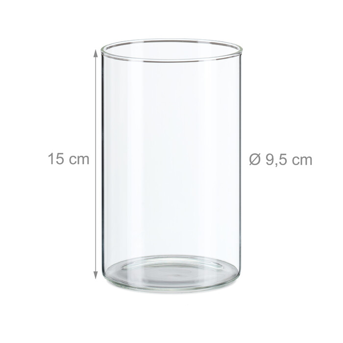 Relaxdays Glass Vase Set