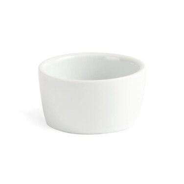 Olympia white butter dishes, 62 mm, porcelain, innovative design, 12 pieces
