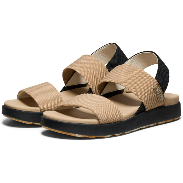 Жіночі сандалі Keen ELLE BACKSTRAP (38.5 EU, широка колодка, колір: кукурудзяний чорний)