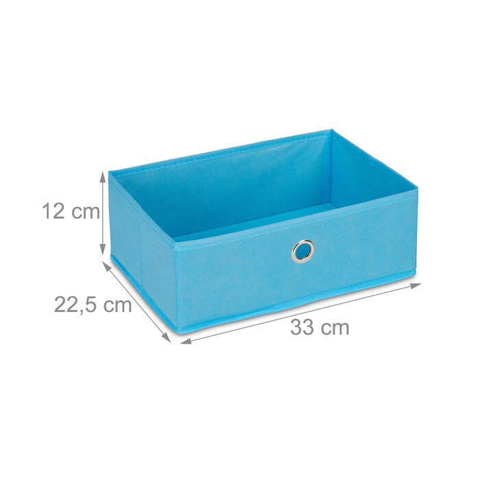 Relaxdays Children's Shelf with 2 Boxes & 3 Hanging Pockets