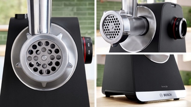 М'ясорубка Bosch Serie 6 MFWS640B, 2100 Вт, реверс, 2 швидкості