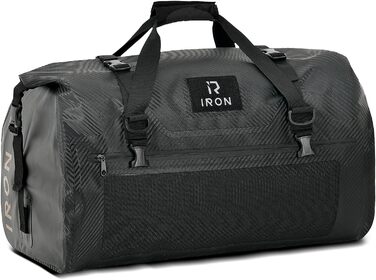 IRON JIA's Motorcycle Bag Luggage Roll Waterproof Motorcycle Rear Bag Saddle Bag Travel Bag with Roll-Sealed Shoulder Straps Suitable for Motorcycle Cycling Camping Watersports - 30L Carbon Fiber 30L