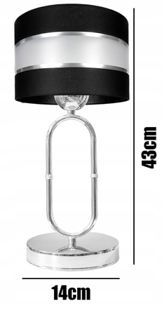 Стильна настільна нічна лампа з рифленим кулястим плафоном, сучасний хром, LED E27