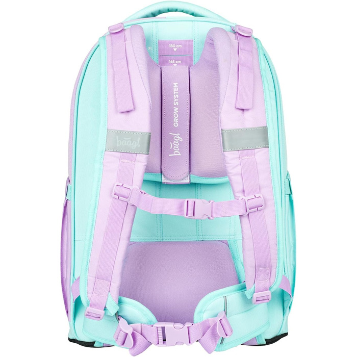 Шкільний рюкзак Baagl Set для хлопчиків та дівчаток-підлітків (5 предметів): рюкзак Skate MAX, пенал, спортивна сумка, бананка, 30 л (Sweet)