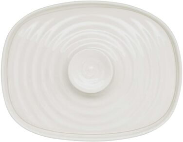 Portmeirion Home & Gifts Butter Dish (White)