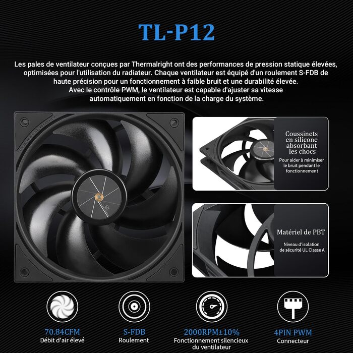 Система рідинного охолодження процесора Thermalright FW PRO 360 ARGB Black, 360мм, IPS LCD-дисплей 2.73