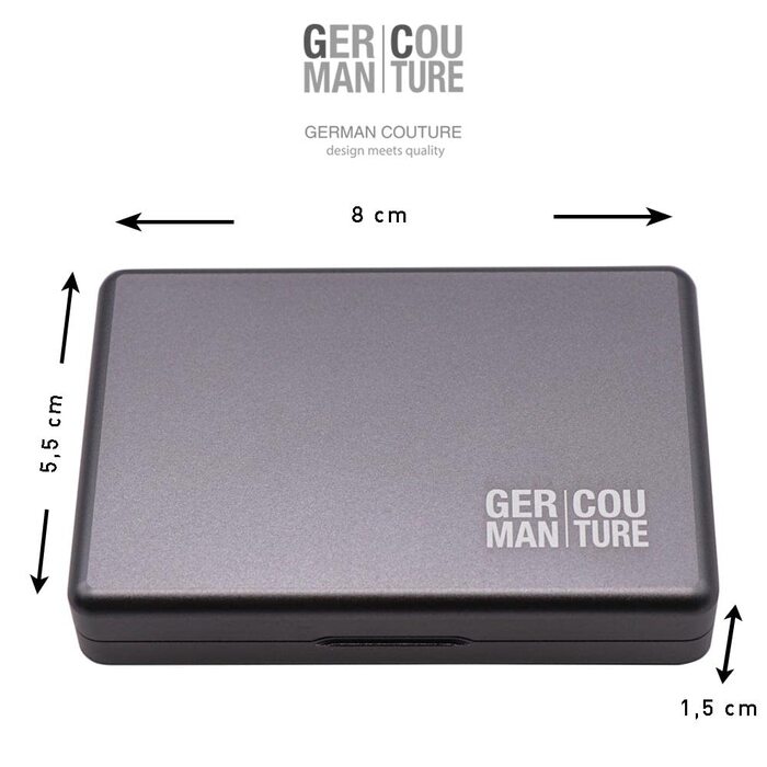 GC Premium Accessories Case Compatible with IQOS Terea Iluma Prime or Heets one Duo 3 Originals Kit Stick Case Stickbox Aluminum, Anthracite