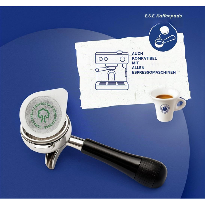 Кавові пади Caffè Borbone Rote Miscela (Червона суміш), ESE 44 мм, біорозкладні, 150 шт