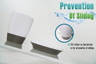 Набір аксесуарів для ванної кімнати HOUSIO, 6 предметів, чорно-червоний (тримач для зубних щіток, миска для мила, дозатор для лосьйону, стакан, WC-щітка, сміттєве відро)