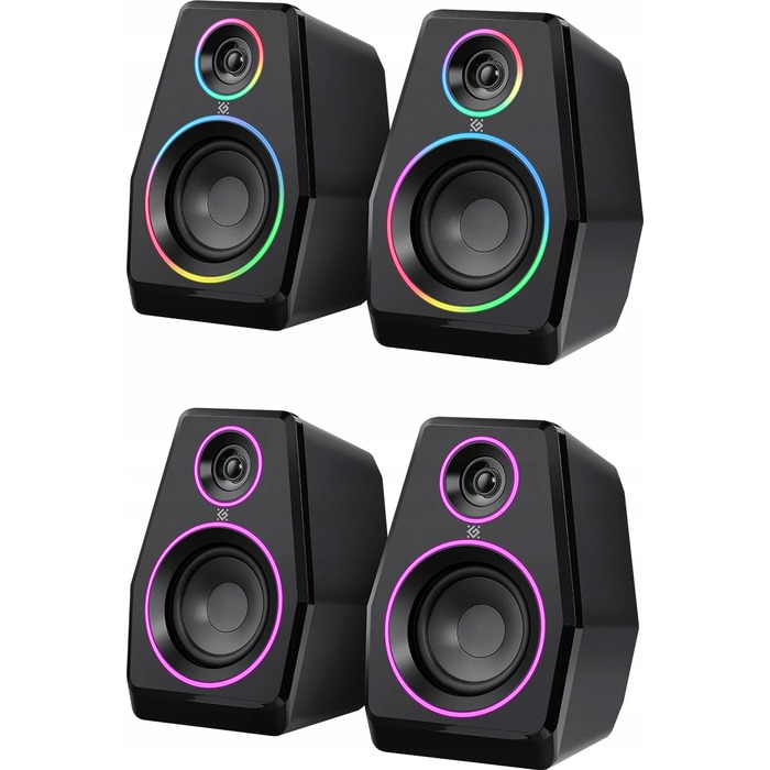 Колонки Defender SOLAR 10 2.0 10 Вт Bluetooth, USB, RGB-підсвітка