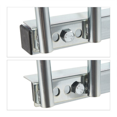 Relaxdays Silver Bicycle Stand for 2 Bicycles