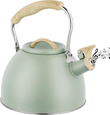 Свисток-чайник для індукційних плит, 3 л, нержавіюча сталь. Підходить для газових, індукційних та електричних плит