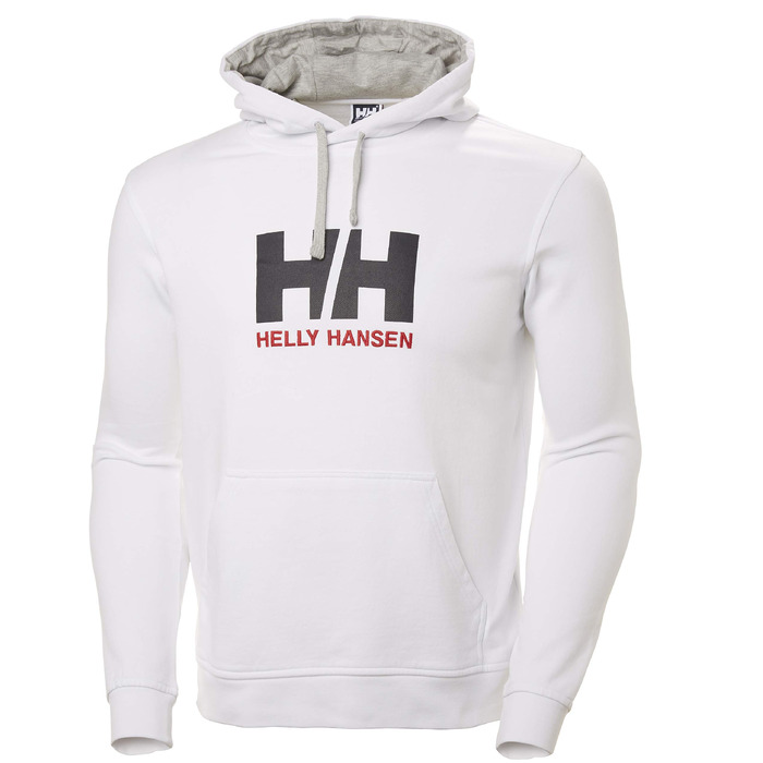 Чоловіча біла толстовка-худі Helly Hansen HH Logo з капюшоном, розмір L