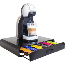 Тримач для капсул Nespresso Gadgy - органайзер для 50 капсул, нержавіюча сталь, чорний