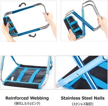 Складний туристичний стільчик Azarxis для риболовлі, пікніків та відпочинку на природі з сумкою, камуфляжний