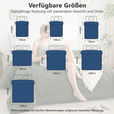 Всесезонна ковдра CozyLux 200x200 см (155x220 см), оливковий колір, для 4 сезонів