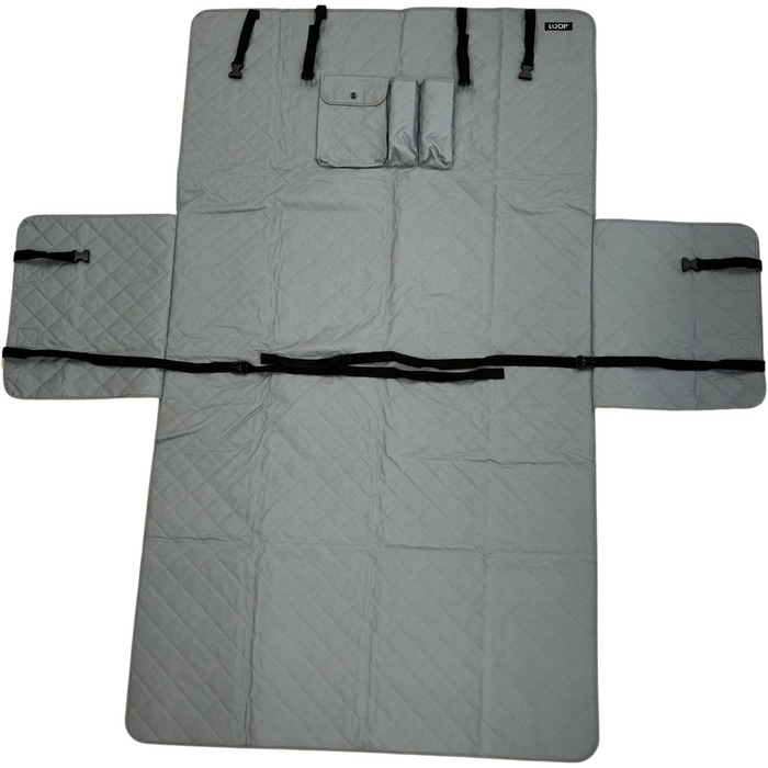 Ремінь безпеки для собак Loop для заднього сидіння авто, з карабіном, регульована довжина 60-80 см, аксесуар до килимка для собак NIMM Mich MIT (LOOP-DMK5000)