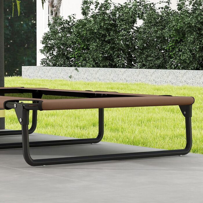 PawHut Лежанка для собак на вулицю, піднята лежанка для великих собак, складана лежанка для тварин з сітчастою рамою зі сталі, лежанка для тварин для вулиці, кемпінгу, 107x61x20 см, Кофе