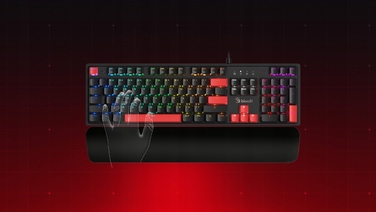 Механічна ігрова клавіатура A4TECH Bloody S525N Fire Black BLMS Red