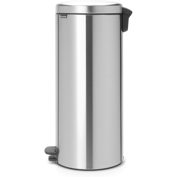 Сміттєвий відер Brabantia з педаллю та внутрішнім пластиковим відром, сталь, Matt Steel, 30 л
