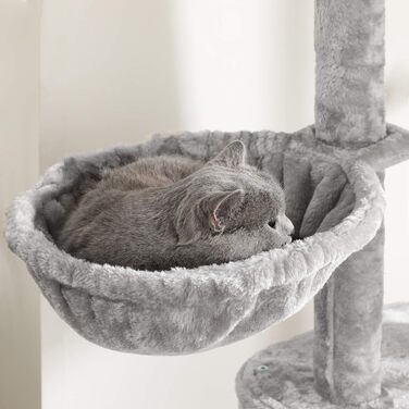 Дряпка для котів Feandrea, кігтеточка, 2.4-2.6 м, світло-сіра, PCT110W01