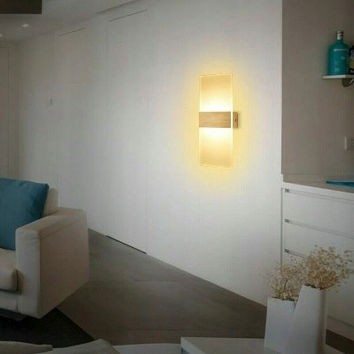 Сучасна LED-лампа в вітальню та коридор | Настінний світильник (бра) з акрилу, 18 Вт