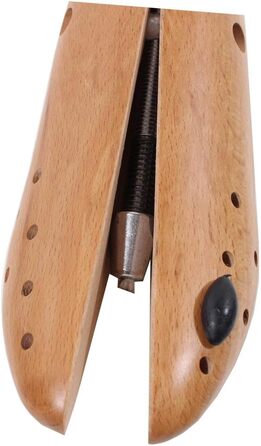 DELFA Buchenholz Schuhdehner 1 piece, shoe stretcher, shoe widener with 2-way metal mechanism, expandable in both width and length
