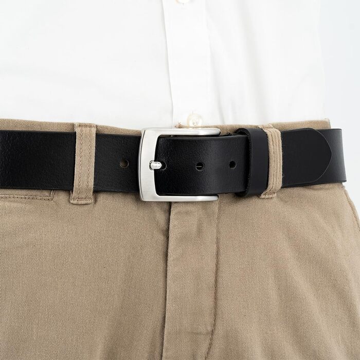 Чоловічий шкіряний ремінь Lindenmann XXL для великих розмірів (170 см, 130 см обхвату, 145 см загальної довжини, ширина 51.2 мм)