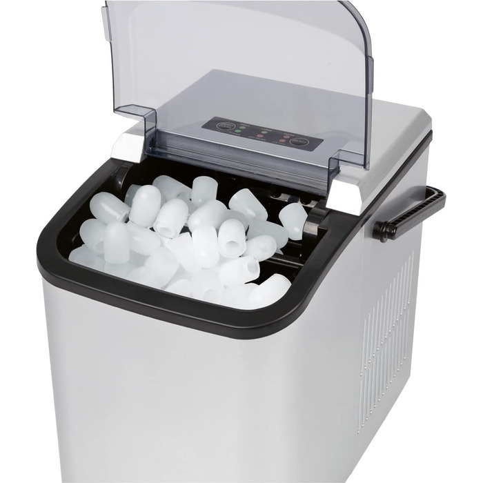 Машина для приготування льоду Clatronic EWB 3785 Silver | Швидке приготування, самоочищення, 1.5 л резервуар | 12 кг/24 год