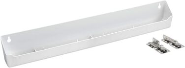 Rev-A-Shelf LLD-6591-24-11-1 61 61 cm Polymer-Kunststoff Spülbecken-Schublade zum Auskippen Tablett Organizer mit Scharnieren für Waschbeckenunterschränke, weiß (5.4 x 55.9 x 9.7 cm)