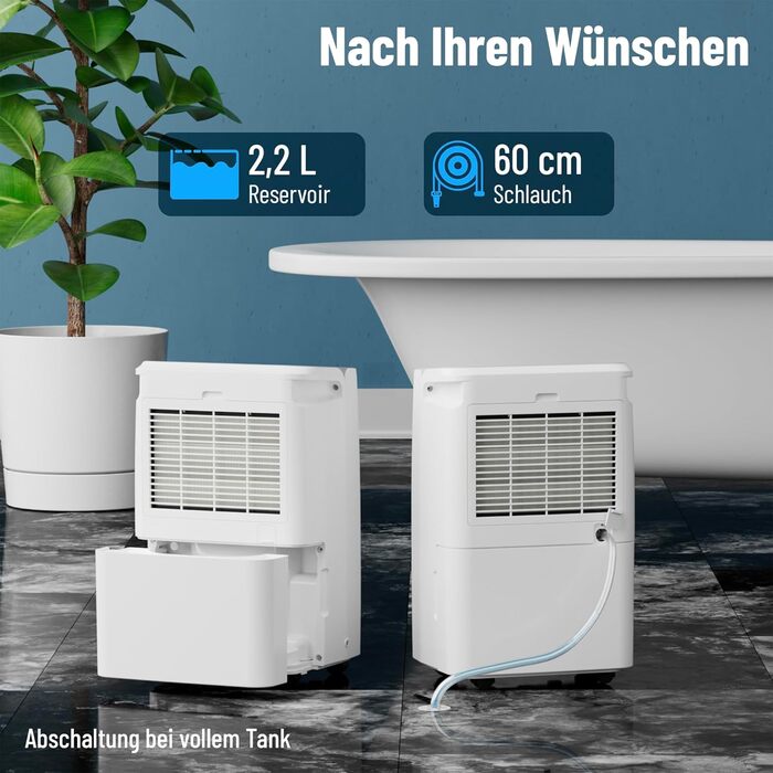 Noaton® DF 4115 WiFi: Зволожувач та очищувач повітря HEPA, 15л/24г, 5 режимів, тихий, з таймером, Wi-Fi, 3 роки гарантії, для приміщень до 50 м²