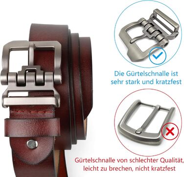 Чоловічий шкіряний ремінь JingHao, ширина 38 мм, довжина 110-170 см, універсальний, з дизайнерською пряжкою, чорний/коричневий, для великої талії (34'-36')