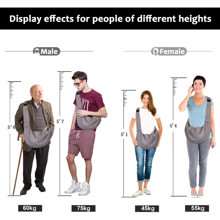 Транспортувальна сумка для собак та котів AGPTEK | До 15 кг, регульована, для прогулянок та подорожей | Розміри: 33 x 28 x 10 см