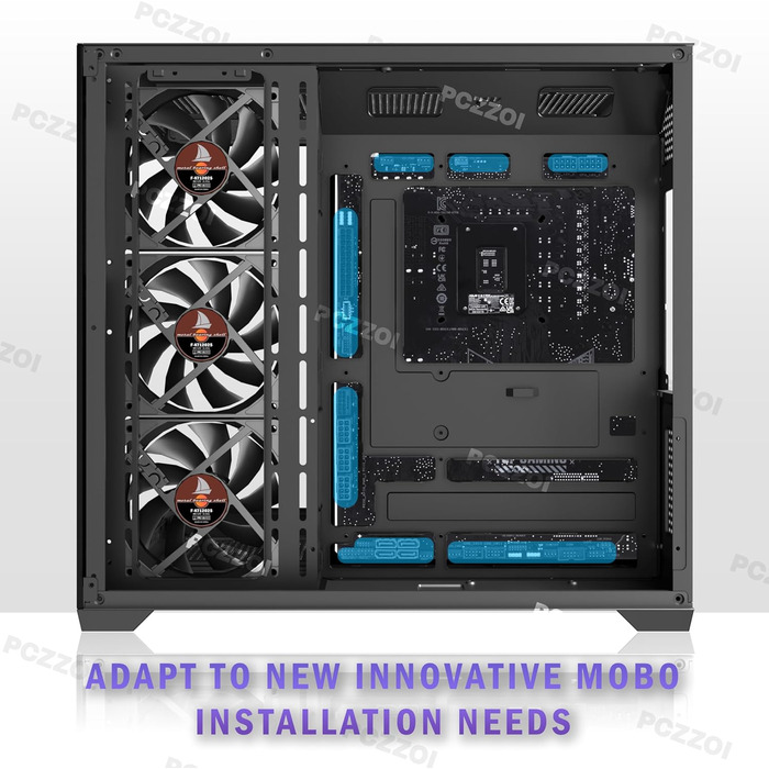 Корпус ПК KEDIERS G500 (білий) з 7 ARGB-вентиляторами, Mid-Tower ATX, з подвійним загартованим склом, для геймінгу