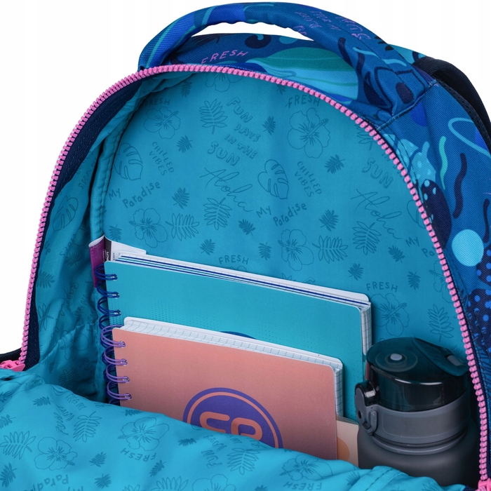 Багатовідсіковий шкільний рюкзак Lilo & Stitch CoolPack, синій, рожевий, багатоколірний, 19 л