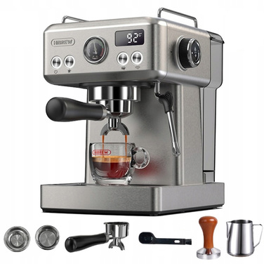 Ріжкова кавомашина HiBREW H10A SL, срібляста