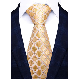 Широка краватка Elegance бежевого кольору