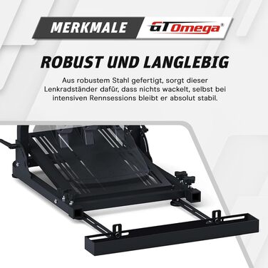 Тримач для ігрового керма GT OMEGA для Logitech G29 G923 G920, Thrustmaster T500 RS, Fanatec Clubsport та КПП TH8A — Регульована стійка для PS4, Xbox, PC