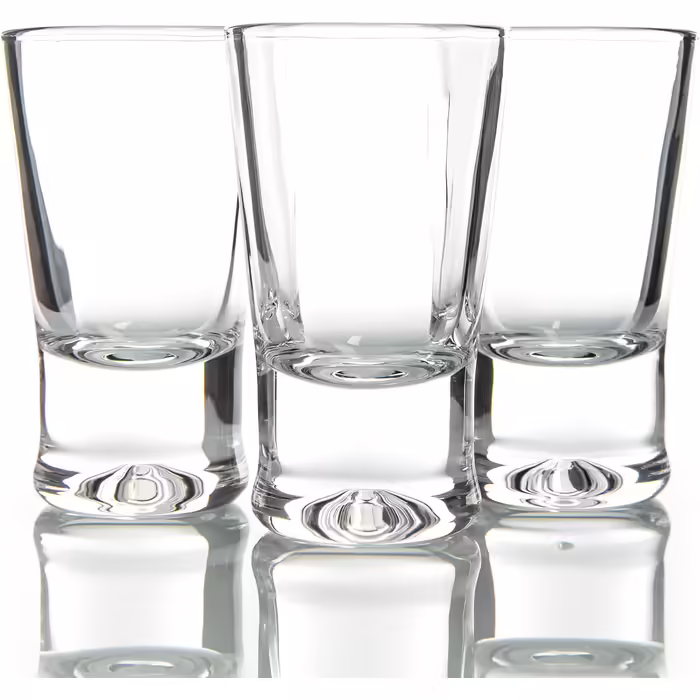 BigDean 12-Piece Shot Glasses Set - 2cl - Robust + High-Quality Glass Shot Glasses - Dishwasher-Safe, Food-Grade - Stable and Tip-Proof