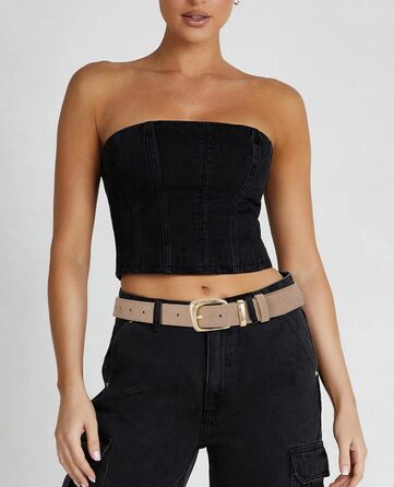 Жіночий шкіряний ремінь VONMELLI вінтажний замшевий, регульований для суконь, джинсів, костюмів з модною золотою пряжкою, колір хакі, розмір талії 66-77 см