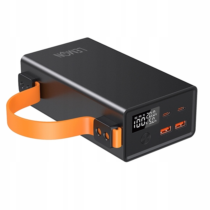 Повербанк LEMON 50000 mAh, чорний