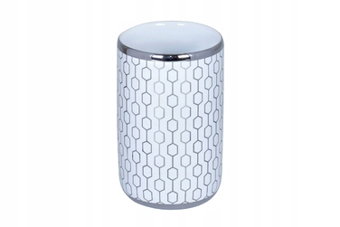 Набір аксесуарів для ванної Cadril (3 предмети), кераміка: дозатор та йоржик для туалету Bisk