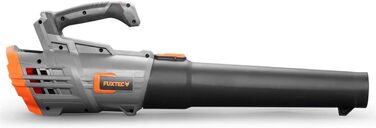 FUXTEC 20V Cordless Leaf Blower FX-E1LB20 - Includes 2 x 2Ah Li-Ion Batteries and 2.4A Charger - Leaf blower for removing leaves from gardens, walkways, and driveways - Quiet - up to 38m/s