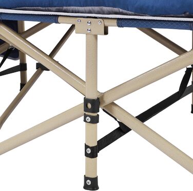 Ліжко складане Yaheetech з матрацом для кемпінгу, сіре, 191x67 см, до 150 кг - гостьове ліжко з сумкою та кишенями