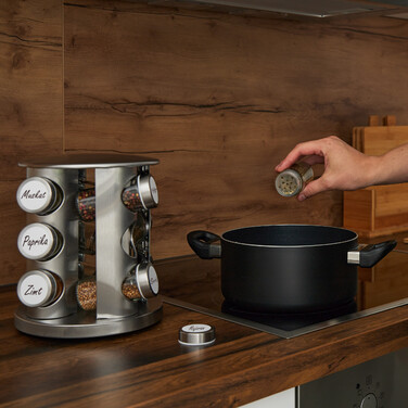 Relaxdays Stainless Steel Spice Carousel