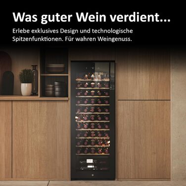 Haier 50 Series 3 Wine Refrigerator - 34 Bottle Wine Cooler with UV Glass Door, 5 Shelves, Wi-Fi & Touch Display, Vibration-Free Storage
