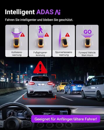 Автомобільний відеореєстратор VANTRUE S1 Pro 2.7K 60FPS з нічним баченням STARVIS 2, прихований монтаж