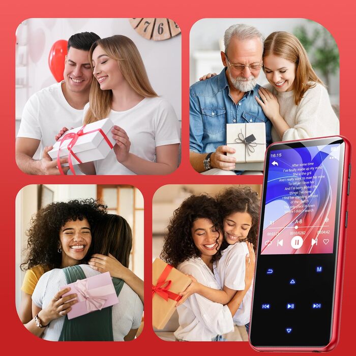 MP3 плеєр AGPTEK 64GB з Bluetooth 5.3, TFT-екраном 2.4