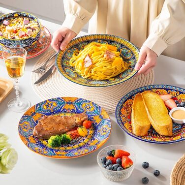 Набір посуду з порцеляни Vancasso (18 предметів) для 6 осіб: тарілки, десертні тарілки, миски, серія KRVI